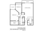 The Willows Apartments - WILLOWS- 1050- 2 Bedroom / 1 Bathroom