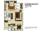 The Willows Apartments - WILLOWS-743- 1 Bedroom / 1 Bathroom/ M