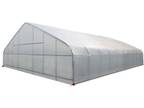 Value Industrial 30'x80'x15' Heavy-duty High Tunnel Greenhouse - 150 micron film