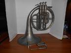 Martin Silver French Horn Serial #15664 To Restore Or Parts Elkhart Indiana