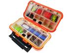 Fishing Tackle Box Lure Waterproof Compartments 2 Layer Storage Hard Case Hook
