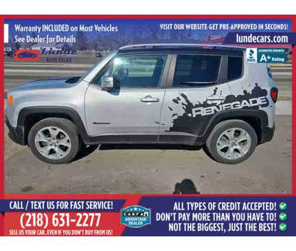 2015 Jeep Renegade for sale is a Silver 2015 Jeep Renegade Car for Sale in Wadena MN