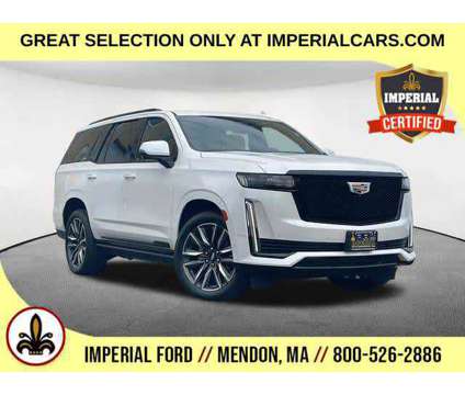 2021UsedCadillacUsedEscaladeUsed4WD 4dr is a White 2021 Cadillac Escalade SUV in Mendon MA