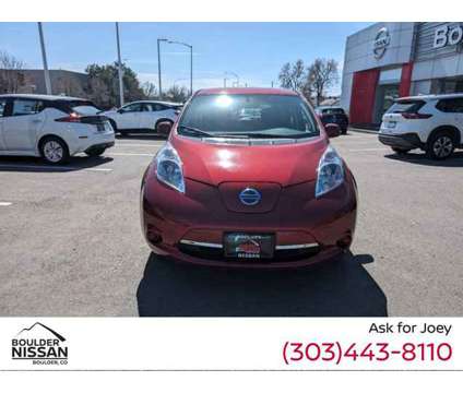 2015 Nissan LEAF S is a Red 2015 Nissan Leaf S Car for Sale in Boulder CO