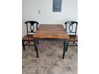 Amish kitchen table with two chairs