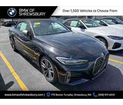 2024 BMW 4 Series xDrive is a Black 2024 Convertible in Shrewsbury MA