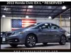 2013 Honda Civic EX-L HEATED SEATS/CAMERA/SUNROOF/LEATHER/39mpg