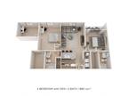 Waters Edge Apartment Homes (NC) - Two Bedroom 2 Bath - Trinity - 880 sqft
