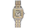Cartier Panthere Midsize 2 Row 18k Yellow Gold/Steel Ladies 27mm Watch 110000R