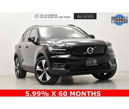 2021 Volvo XC40 Recharge Pure Electric P8 is a Black 2021 Volvo XC40 SUV in Oak Park IL
