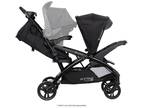 Sit N' Stand Double Stroller 2.0 DLX w/5 Point Safety Harness, Stormy (Open Box)