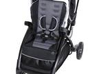 Sit N' Stand 5 in 1 Shopper Stroller w/ Canopy and Basket, Stormy (Open Box)