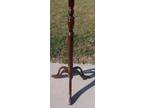 Antique Style Tripod Base Wood Coat Rack