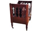 Library CANTERBURY Stand, Music Stand, c1820, Duncan Phyfe, NYC, Mahogany, 21"t