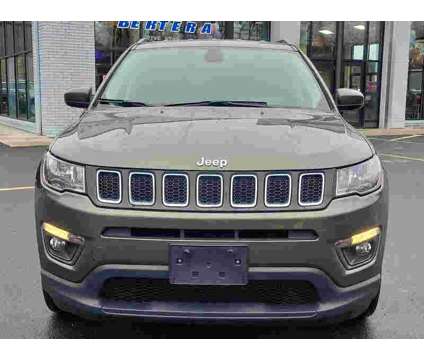 2021UsedJeepUsedCompassUsed4x4 is a Green 2021 Jeep Compass Car for Sale in Westfield MA