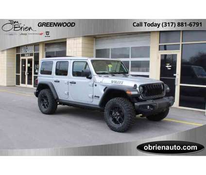 2024NewJeepNewWranglerNew4 Door 4x4 is a Silver 2024 Jeep Wrangler Car for Sale in Greenwood IN