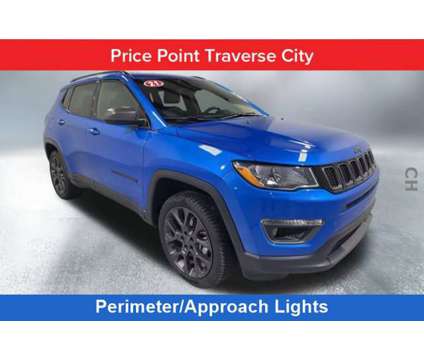 2021 Jeep Compass 80th Anniversary is a Blue 2021 Jeep Compass Car for Sale in Traverse City MI