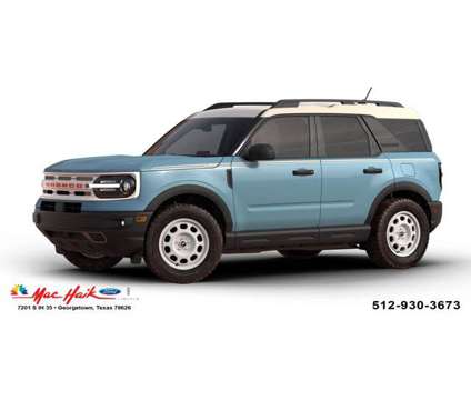 2024 Ford Bronco Sport Heritage is a Blue 2024 Ford Bronco Car for Sale in Georgetown TX