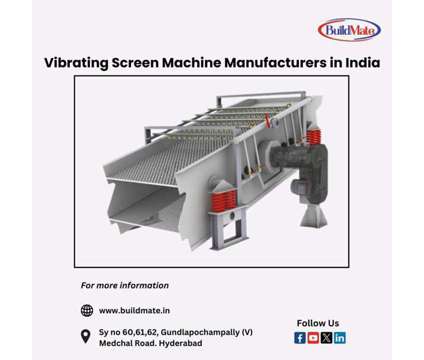 Vibrating Screen Machine Manufacturers in India is a Other Services service in Hyderabad AP