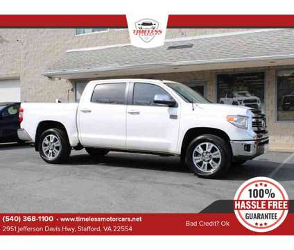 2017 Toyota Tundra CrewMax for sale is a White 2017 Toyota Tundra CrewMax Car for Sale in Stafford VA