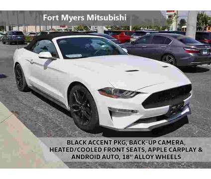 2018 Ford Mustang EcoBoost Premium is a White 2018 Ford Mustang EcoBoost Premium Convertible in Fort Myers FL