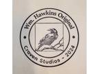 HAWKINS Art 8x8 Canvas Giclee Print Artist Signed Remarqued Fantasy Bear Artwork