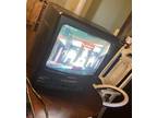 VTG Emerson EWC1301 13" TV VCR Combo Retro Gaming w/ Remote TV Works READ!