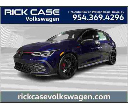 2024 Volkswagen Golf GTI S is a Black, Blue 2024 Volkswagen Golf GTI Car for Sale in Fort Lauderdale FL