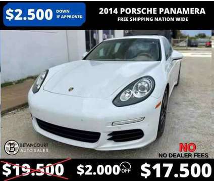2014 Porsche Panamera for sale is a White 2014 Porsche Panamera 4 Trim Car for Sale in Miami FL