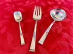Vintage 3 Piece REED & BARTON " Classic Rose" STERLING SILVERWARE Serving Set