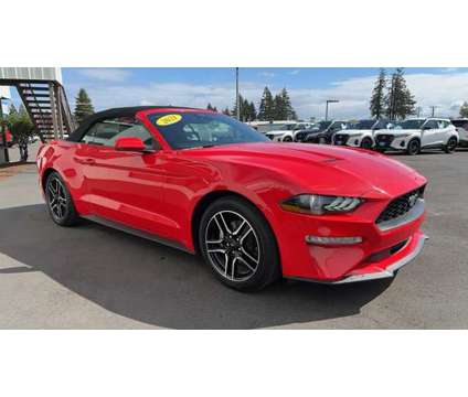 2021 Ford Mustang EcoBoost Premium is a Red 2021 Ford Mustang EcoBoost Car for Sale in Mcminnville OR