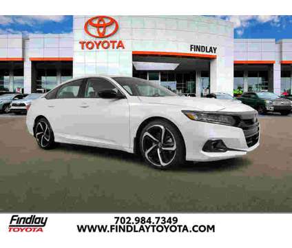 2022UsedHondaUsedAccordUsed1.5 CVT is a Silver, White 2022 Honda Accord Sport Sedan in Henderson NV