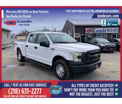2016 Ford F150 SuperCrew Cab for sale is a White 2016 Ford F-150 SuperCrew Car for Sale in Wadena MN