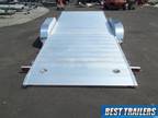 2024 aluma 8218 Tilt carhauler trailer equipment gravity tilt 7 x 18 aluminum