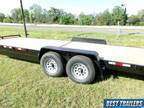2024 heavy duty equipment bobcat tractor trailer 7 x 24 14k GVWR flatbed 22+2