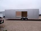 8.5 x 28 28ft Enclosed Cargo Racing Motorcycle Showcar Transport Hauler Trailer