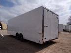 8.5 x 24 24ft Enclosed Cargo Racing Motorcycle Show Car Hauler Trailer DFW TX