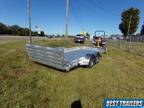 2024 aluma 7816 BT utility car hauler trailer landscaping 7 x 16 atv aluminum