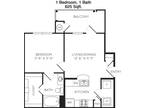 1 Floor Plan 1x1 - Ethos, Austin, TX