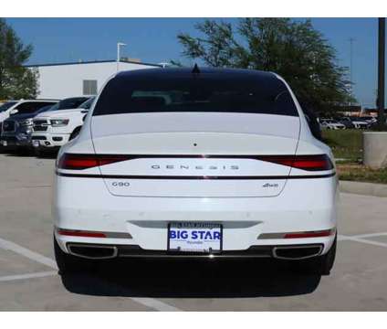 2023 Genesis G90 3.5T e-SC AWD is a White 2023 Genesis G90 Sedan in Friendswood TX