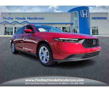 2024 Honda Accord LX is a Red 2024 Honda Accord LX Sedan in Henderson NV