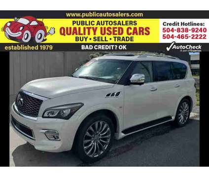 2016 INFINITI QX80 for sale is a White 2016 Infiniti QX80 Car for Sale in Kenner LA