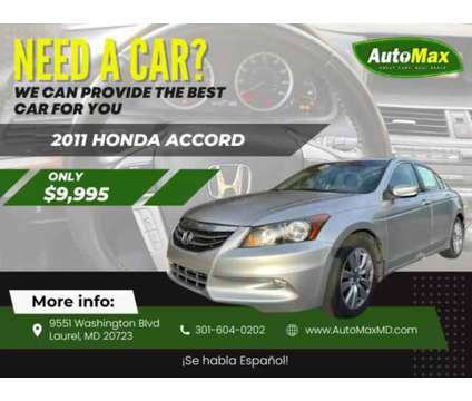 2011 Honda Accord for sale is a Silver 2011 Honda Accord Car for Sale in Laurel MD