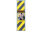 Anti-Slip Safety Grit Strip,Yellow/Black, 6" x 21" - S078-388664