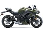 New 2024 Kawasaki Ninja® 650 Metallic Covert Green/Metallic Spark Black