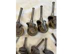Antique Lot Of 16 Furniture Wheel Casters wood - brass - plastic free shipping