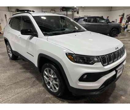 2024 Jeep Compass Latitude Lux is a White 2024 Jeep Compass Latitude SUV in Freeport IL