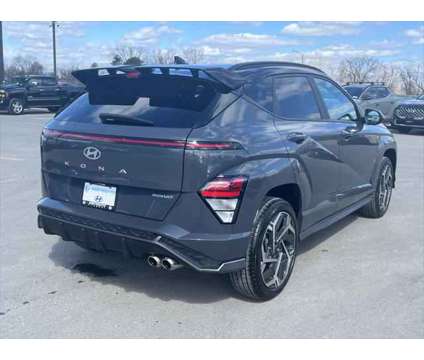 2024 Hyundai Kona N Line is a Black, Grey 2024 Hyundai Kona SUV in Utica NY