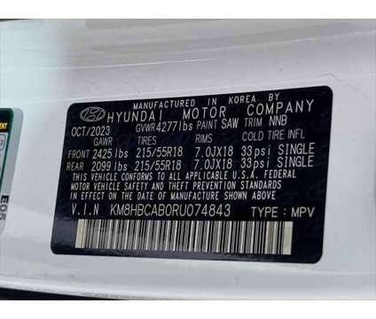 2024 Hyundai Kona SEL is a White 2024 Hyundai Kona SEL SUV in Philadelphia PA