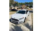 2015 Ford Fusion S 2015 Ford Fusion White FWD Automatic S